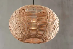 Pendant Shades|Pendant Lighting^Nkuku Noko Wicker Round Pendant - Natural - Small