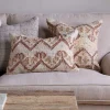 Bedroom Textiles|Cushions^Nkuku Nuvali Cotton & Jute Cushion Cover - Rust