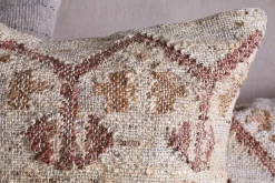 Bedroom Textiles|Cushions^Nkuku Nuvali Cotton & Jute Cushion Cover - Rust