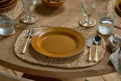 Christmas Table^Nkuku Nuwara Dinnerware Set  - Mustard (Set of 12)