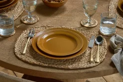 Christmas Table^Nkuku Nuwara Dinnerware Set  - Mustard (Set of 12)