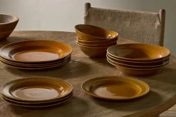 Bowls^Nkuku Nuwara Pasta Bowl - Mustard