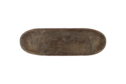 Trays & Platters^Nkuku Nyati Serving Platter - Dark Brown