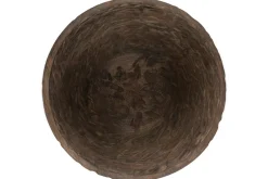 Bowls & Trays|Serving Bowls^Nkuku Nyati Wooden Serving Bowl - Dark Brown - Large