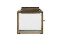 Desk Accessories|Lanterns^Nkuku Obi Mini Table Lantern - Antique Brass