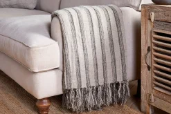 Bedroom Textiles|Blankets & Throws^Nkuku Odisha Linen Throw