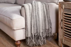 Bedroom Textiles|Blankets & Throws^Nkuku Odisha Linen Throw
