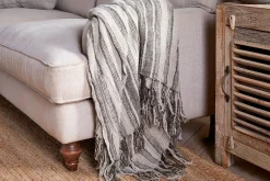Bedroom Textiles|Blankets & Throws^Nkuku Odisha Linen Throw