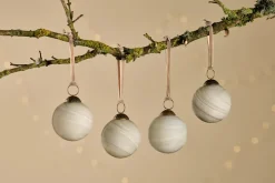 Baubles & Tree Decorations|Shades Of Nature^Nkuku Oja Baubles - Natural (Set of 4)