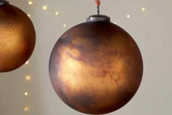 Christmas Table|Giant Baubles^Nkuku Oko Giant Bauble - Matt Gold