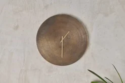 Decorative Home Accessories|Clocks^Nkuku Okota Wall Hung Clock - Antique Brass