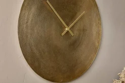 Decorative Home Accessories|Clocks^Nkuku Okota Wall Hung Clock - Antique Brass - Large