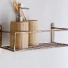 Bathroom Accessories|Storage & Shelving^Nkuku Olani Bathroom Shelf - Antique Brass