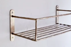 Bathroom Accessories|Storage & Shelving^Nkuku Olani Bathroom Shelf - Antique Brass