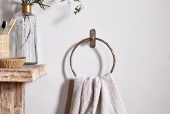 Bathroom Accessories^Nkuku Olani Towel Ring - Antique Brass