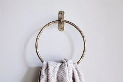Bathroom Accessories^Nkuku Olani Towel Ring - Antique Brass