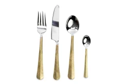 Cutlery|Cutlery^Nkuku Osko Cutlery Set - (Set of 16) Brushed Gold