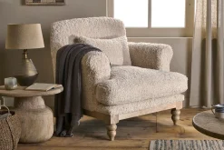 Living|Armchairs^Nkuku Otas Teddy Cotton Armchair - Off White