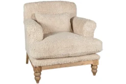 Living|Armchairs^Nkuku Otas Teddy Cotton Armchair - Off White