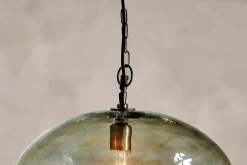Pendant Lighting^Nkuku Otoro Recycled Glass Pendant - - Large Round Green