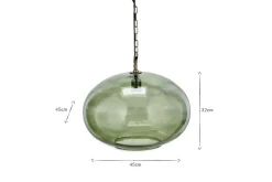 Pendant Lighting^Nkuku Otoro Recycled Glass Pendant - - Large Round Green