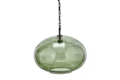 Pendant Lighting^Nkuku Otoro Recycled Glass Pendant - - Large Round Green