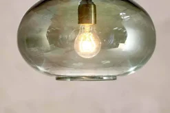 Pendant Lighting^Nkuku Otoro Recycled Glass Pendant - - Small Round Green