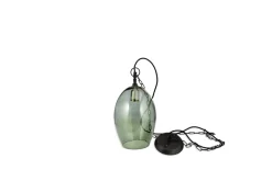 Pendant Lighting^Nkuku Otoro Recycled Glass Pendant - - Small Oval Green