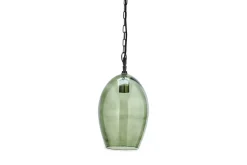 Pendant Lighting^Nkuku Otoro Recycled Glass Pendant - - Large Oval Green