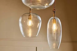 Statement Lighting|Pendant Lighting^Nkuku Otoro Statement Recycled Glass Cluster Pendant