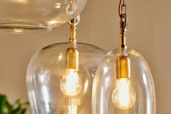 Statement Lighting|Pendant Lighting^Nkuku Otoro Statement Recycled Glass Cluster Pendant
