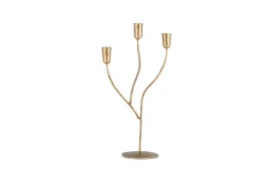 Decorative Home Accessories|Candle Holders^Nkuku Palani Candelabra - Antique Brass - Small