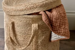 Baskets|Laundry Baskets^Nkuku Pallu Braided Jute Laundry Basket