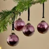 Baubles & Tree Decorations|Winter Berries^Nkuku Pannee Round Baubles - Ruby (Set of 4)