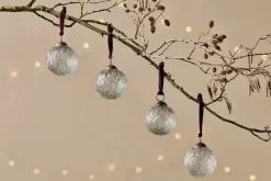 Baubles & Tree Decorations^Nkuku Patta Baubles - - (Set of 4) Clear