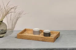Decorative Home Accessories|Bowls & Trays^Nkuku Pawi Mango Wood Breakfast Tray