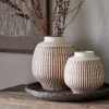 Vases|Decorative Pots & Vases^Nkuku Perola Reactive Glaze Decorative Vase - Natural & Rust