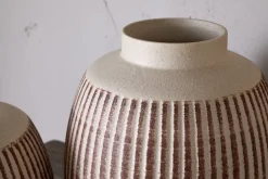 Vases|Decorative Pots & Vases^Nkuku Perola Reactive Glaze Decorative Vase - Natural & Rust