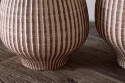Vases|Decorative Pots & Vases^Nkuku Perola Reactive Glaze Decorative Vase - Natural & Rust
