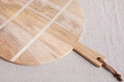 Chopping Boards^Nkuku Pijja Panelled Pizza Board - Natural