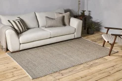 Rugs^Nkuku Prathal Cotton And Seagrass Rug - Natural & Black