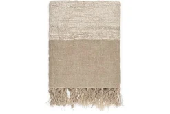 Decorative Home Accessories|Bedroom Textiles^Nkuku Puli Recycled Linen Throw - Natural