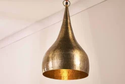 Pendant Lighting^Nkuku Quinn Hammered Metal Pendant - Small