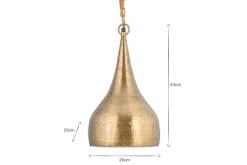 Pendant Lighting^Nkuku Quinn Hammered Metal Pendant - Small