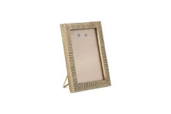 Decorative Home Accessories|Desk Accessories^Nkuku Ranoli Iron Etched Photo Frame - Antique Brass