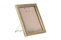 Decorative Home Accessories|Desk Accessories^Nkuku Ranoli Iron Etched Photo Frame - Antique Brass