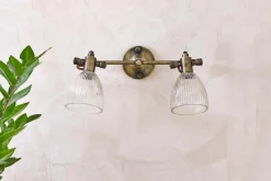 Wall Lights|Wall & Spot Lights^Nkuku Rarni Recycled Glass Double Wall Light