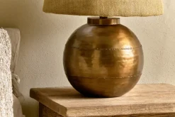 Table Lamps|Bedroom^Nkuku Rasan Table Lamp - Antique Brass