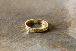 Jewellery & Jewellery Boxes|Jewellery^Nkuku Ratna Labradorite Ring - Gold