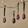 Baubles & Tree Decorations|Winter Berries^Nkuku Ratnam Baubles - Ruby Small (Set of 4)